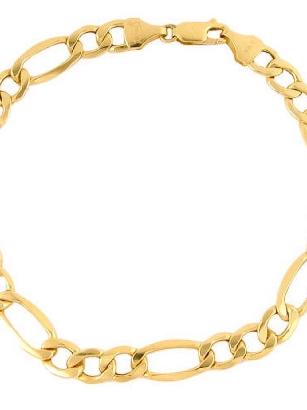 Women's Gold Figaro Chain Bracelet - Elegant Link Design 
4.2 g
7.3mm
8.5in